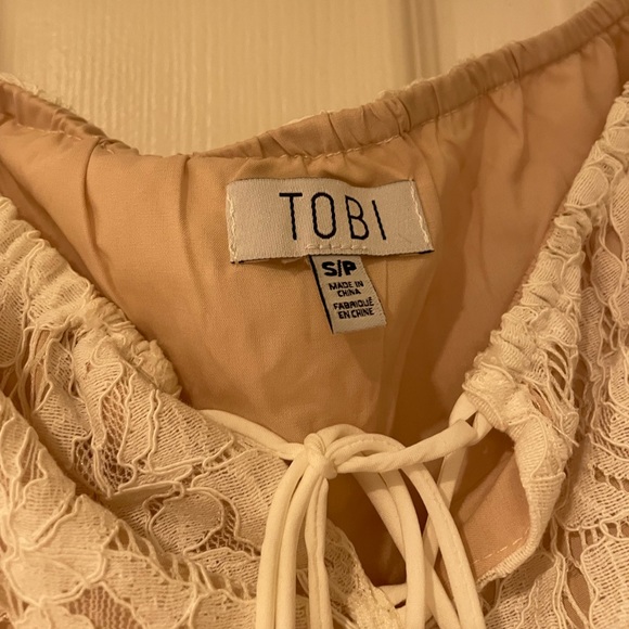 TOBI - White Off-The-Shoulder Bridal Romper - Picture 3 of 3